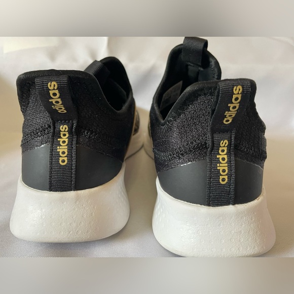 Adidas Black and Leopard Print Women's Slip-On Sneakers - Picture 7 of 10